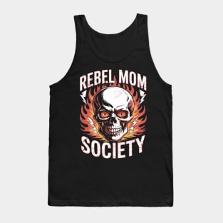 Rebel Mom Society – Raising Future Rebels Skull Tank Top
